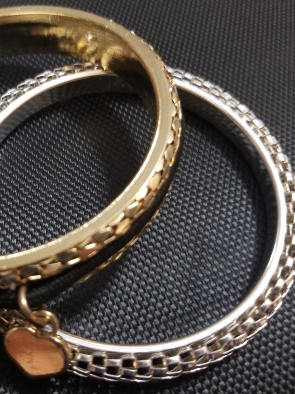 Dual-Snake-Chain-Bangle-Bracelets - Picture 3 of 5